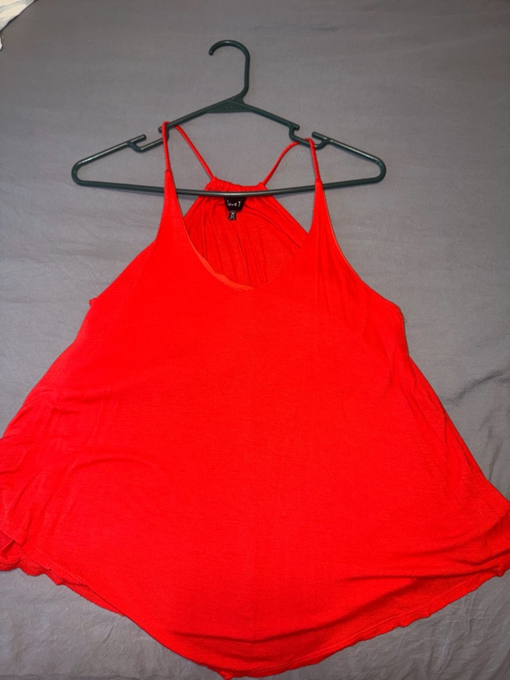 love J Bright Red Flowing Tank Top - M